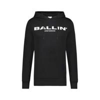 Ballin hoodie met tekst zwart - thumbnail