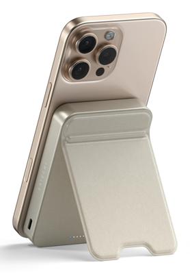 Satechi OntheGo magnetische Qi2 Powerbank met Stand (10.000mAh/20W) - Sand - thumbnail