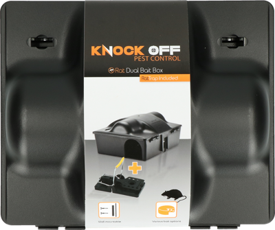 Knock Pest Voerdoos Rat/Muis Dual bait incl. rattenklem