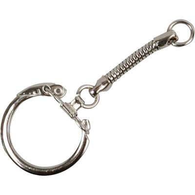 Creativ Company Sleutelhanger met ketting, l: 6 cm, d 2,3 cm, 5 stuk/ 1 doos - thumbnail