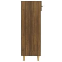 VidaXL Schoenenkast 30x35x105 cm bewerkt hout bruin eikenkleur - thumbnail