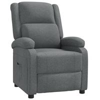 Fauteuil verstelbaar stof donkergrijs - thumbnail