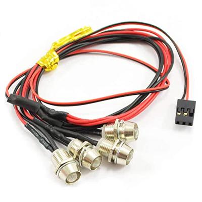 Fastrax Verlichting set met aluminium houders & 4 LEDs - Rood