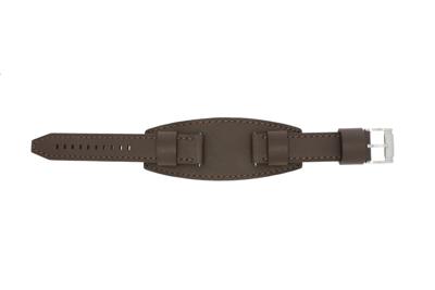 Horlogeband Fossil JR1395 / Keaton Onderliggend Leder Bruin 20mm
