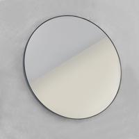 Looox Black line Mirror spiegel - rond 100cm - black line round zwart spblr1000 - thumbnail