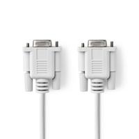 Nullmodemkabel | D-Sub 9-Pins Female - D-Sub 9-Pins Female | 2,0 m | Ivoor - thumbnail