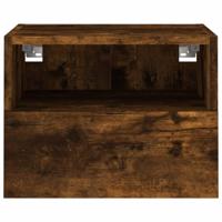 Tv-wandmeubel 40x30x30 cm bewerkt hout gerookt eikenkleurig - thumbnail