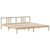 Bed met boekenkast zonder matras massief grenenhout 180x200 cm - thumbnail