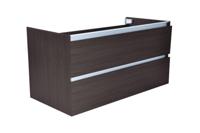 Vision onderkast met 2 laden 100 x 46 cm houtnerf grijs - thumbnail