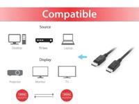 Equip 119331 displayport cable w/ latch, m/m, 1m, black - thumbnail