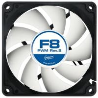 ARCTIC F8 PWM Computer behuizing Ventilator 8 cm Zwart, Wit - thumbnail