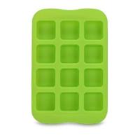 Siliconen chocolade mal lade creatieve geometrie gevormde Ice Cube cake decoratie schimmel vorm: vierkant (groen) - thumbnail