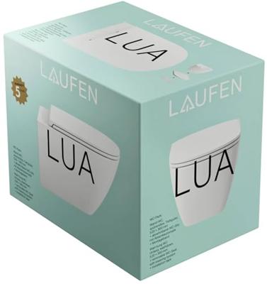 Laufen Lua wandclosetpack 45x55x39cm spoelrandloos Keramiek Glans Wit h8660800000001