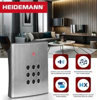 Draadloze deurbel Complete set Heidemann 70821 HX Style - thumbnail