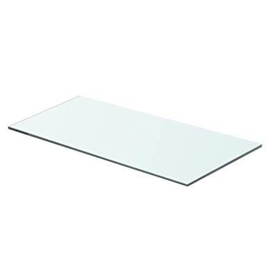 Wandschap transparant 60x25 cm glas