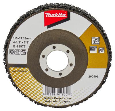 Makita Accessoires Reinigingsschijf 115mm zwart - B-28977 B-28977 Makita Accessoires Reinigingsschijf 115mm zwart - B-28977 B-28977