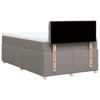 Boxspring met matras stof taupe 120x200 cm - thumbnail