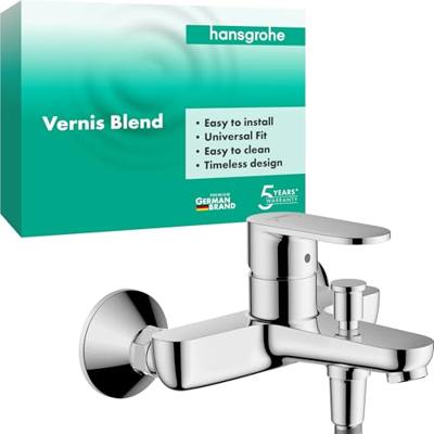 Opbouw Badmengkraan HansGrohe Vernis Blend Eengreeps Chroom