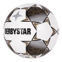 Derbystar Classic TT II Voetbal 4 x 3 Vlakken Maat 5 Wit Goud Zwart - thumbnail