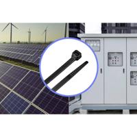 TRU COMPONENTS TC-12523680 Kabelbinder 300 mm 4.8 mm Zwart 100 stuk(s) - thumbnail