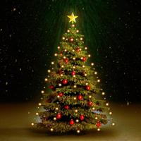 VidaXL Kerstboomverlichting met 210 led's net 210 cm - thumbnail
