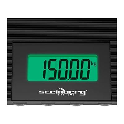 Steinberg Systems SBS-PS-1500 dierenweegschaal 150 kg / 50 g antislipmat LCD vloerweegschaal kleine dierenweegschaal veterinaire weegschaal