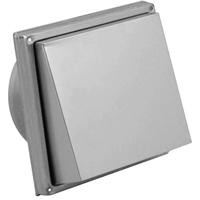 Nedco buitenrooster rvs schuine kap aansluitdiameter 150 mm - thumbnail