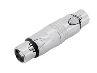 Neutrik NA3FF XLR female naar XLR female adapter - thumbnail