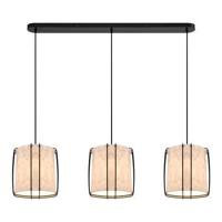 Brede hanglamp eettafel met 3 papieren kappen met E27 fittingen Nordlux Cardine - thumbnail