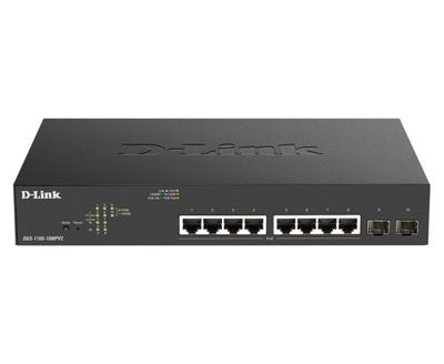 D-Link DGS-1100-10MPV2/E DGS-1100-10MPV2/E Netwerk switch 8 + 2 poorten 20 GBit/s PoE-functie D-Link DGS-1100-10MPV2/E DGS-1100-10MPV2/E Netwerk switch 8 + 2 poorten 20 GBit/s PoE-functie