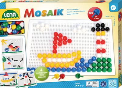 Lena insteekmozaïek junior 19,5 x 28 cm wit 120 stuks