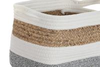 Basket spelset DKD Home Decor Wit Natuurlijke Vezel 36 x 27 x 27 cm 3 Onderdelen - thumbnail