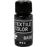 Creativ Company Textile color semi-dekkende textielverf - zwart, 50ml - thumbnail