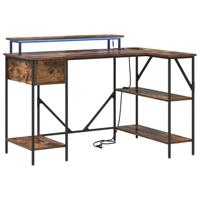 Bureau Gerookt eiken 120 x 79 x 86.5 cm Bewerkt hout - thumbnail