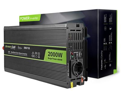Green Cell INV10 Omvormer 2000 W 12 V - 230 V
