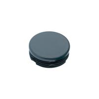 Inslagdop/meubeldop zwart rond Ø 3 cm en hoogte 0,4 cm van kunststof - 8 stuks - thumbnail