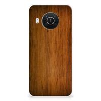 Nokia X10 | X20 | Bumper Hoesje | Donker Hout - thumbnail