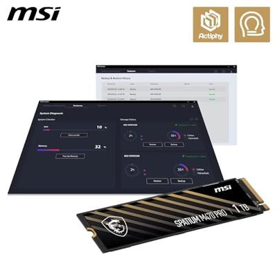 MSI SPATIUM M470 PRO PCIe 4.0 NVMe M.2 1TB MSI SPATIUM M470 PRO PCIe 4.0 NVMe M.2 1TB