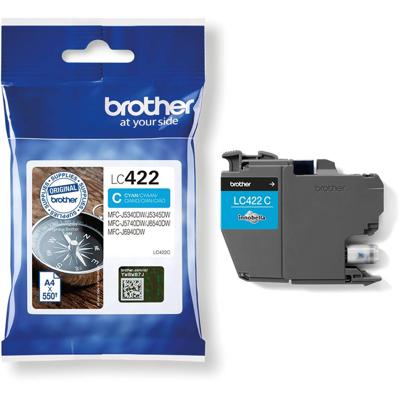 Inktcartridge Brother LC-422C blauw | 5 stuks Inktcartridge Brother LC-422C blauw | 5 stuks