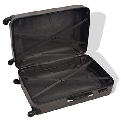 VidaXL Harde rolkoffer set antraciet 4-dlg VidaXL Harde rolkoffer set antraciet 4-dlg
