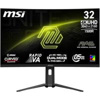 MAG 321CUPDFDE 32 inch UHD gaming-monitor met gebogen voorkant - 1500R 3840 x 2160 Rapid VA Panel, Dual Mode/0,5 ms (GtG, min.), Adaptive Sync-DP 1.4a, HDMI 2.1 CEC, USB Type-C (DP alt. met 15 W PD) - thumbnail