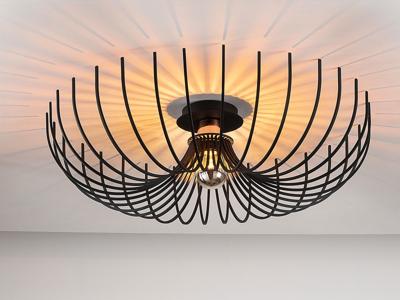 Plafondlamp ASPRILLA 1 lamp zwart Plafondlamp ASPRILLA 1 lamp zwart