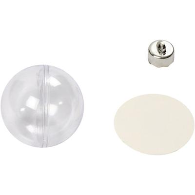 Creativ Company Deco ballen, d 6 cm, transparant, 8 stuk/ 1 doos - thumbnail