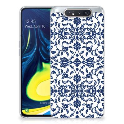 Samsung Galaxy A80 | TPU Case | Flower Blue
