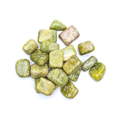 Gele Serpentijn Trommelstenen A kwaliteit - 500g (2 - 3 cm)