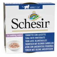 Schesir Complete Nutrition Tonijn met Ansjovis in Bouillon natvoer kat 85 gram - thumbnail