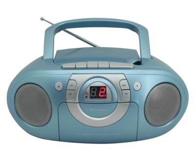 Soundmaster SCD5100BL CD-Boombox met FM radio en cassettespeler Soundmaster SCD5100BL CD-Boombox met FM radio en cassettespeler