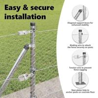 VidaXL Afrasteringspaal zilver 25 x 0,6 m (25 mm gaas) staal - thumbnail