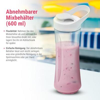 Clatronic SM 3593 263480 Smoothiemaker Wit