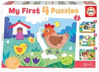 Puzzel Educa My First Puzzles 8 Onderdelen (8 + 7 + 6 +5 pcs) - thumbnail